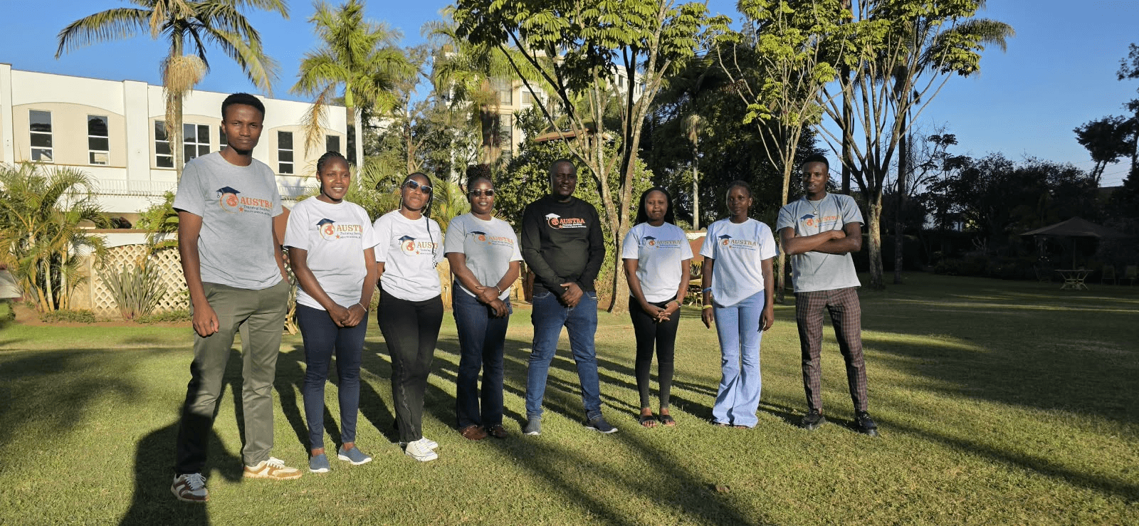 Students and staff at Austra Training Institute in Eldoret
